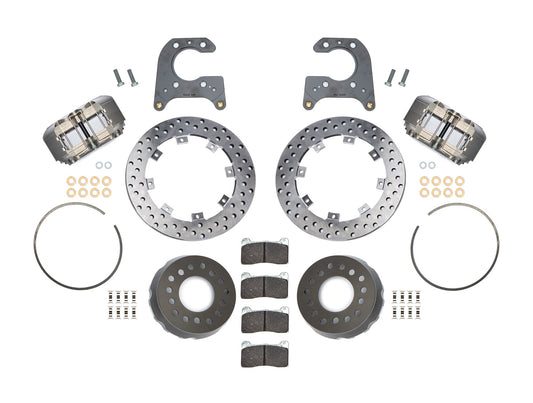 Wilwood Dynapro SA Lug Drive Dynamic 4 Piston Rear Brake Kit - Gray - Big Ford