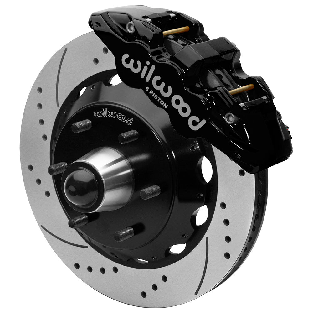 Wilwood AERO6 Big Brake 6 Piston Front Brake Kit - Black - GM