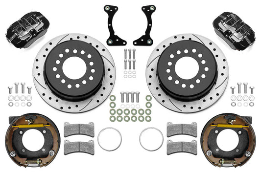 Wilwood Forged Dynapro Low-Profile 4 Piston Rear Brake Kit - Black - GM G-Body 1978-88 140-17120-D