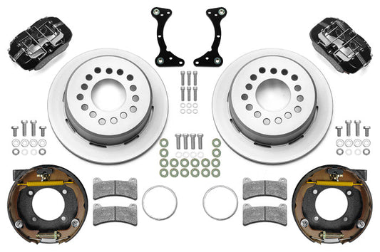 Wilwood Forged Dynapro Low-Profile 4 Piston Rear Brake Kit - Black - GM G-Body 1978-88 140-17120