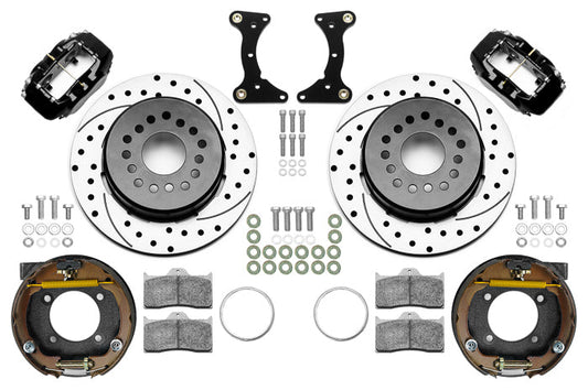 Wilwood Forged Dynalite 4 Piston Rear Brake Kit - Black - GM G-Body 1978-88 140-17121-D