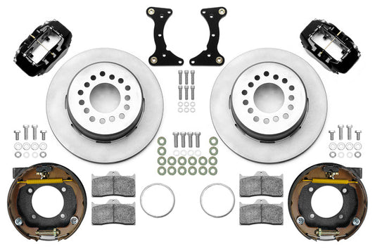 Wilwood Forged Dynalite 4 Piston Rear Brake Kit - Black - GM G-Body 1978-88 140-17121