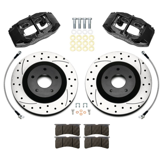 Wilwood SLC56 Front Brake Kit - Black - Chevy Corvette 1997-2004