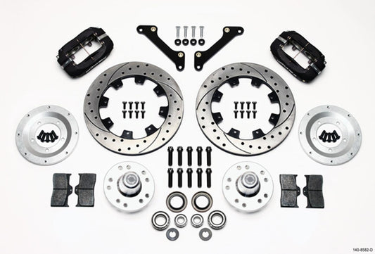 Wilwood Dynalite Big Brake 4 Piston Front Brake Kit - GM A-Body / F-Body / X-Body 1970-78
