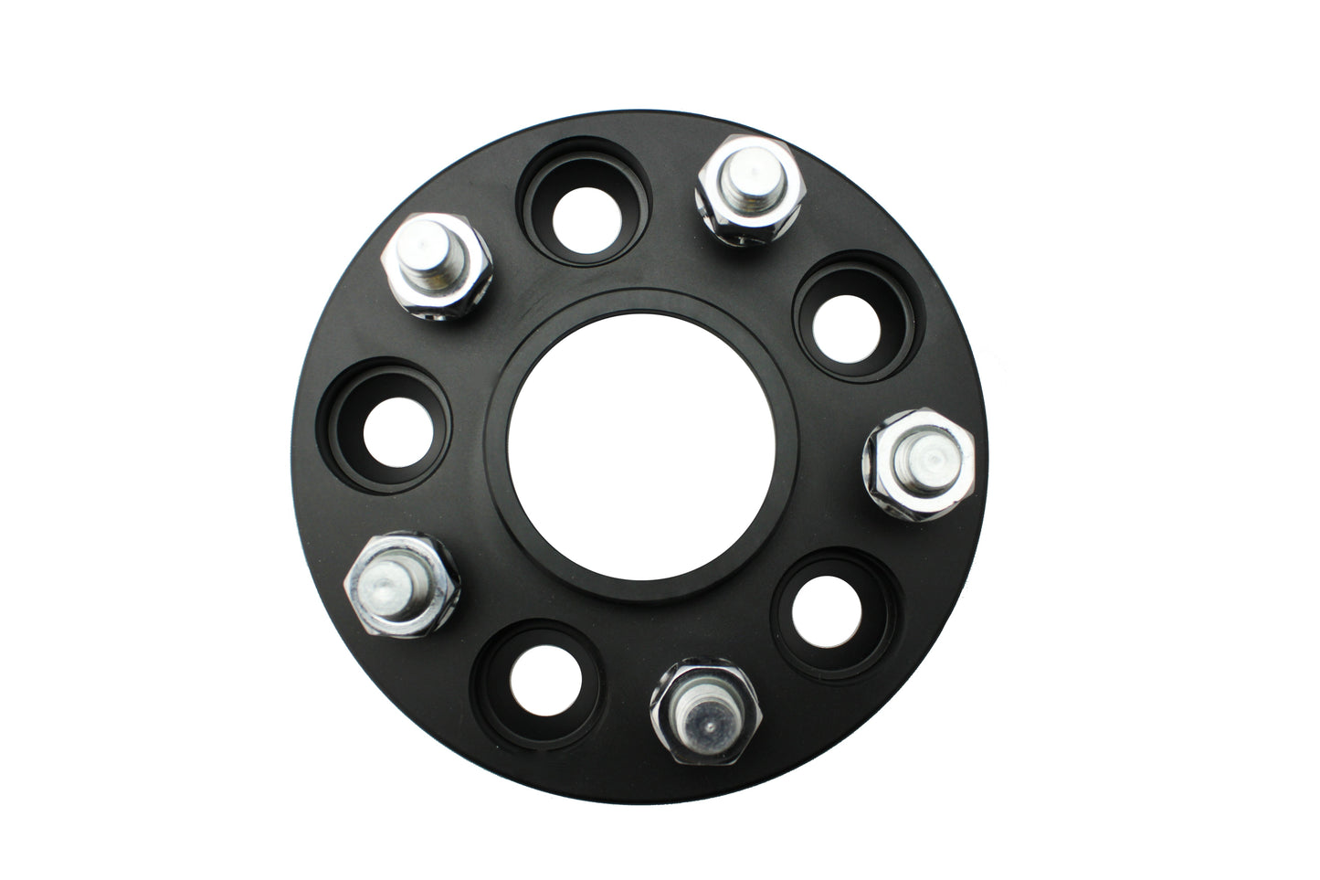 ISC Suspension 15mm Wheel Spacer - 5x108 Bolt Pattern/Hub Bore, Black (Pair) for Ford