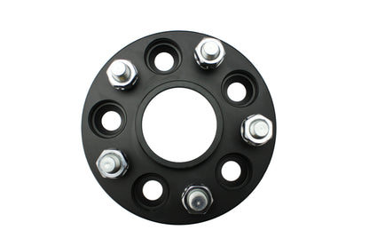 ISC Suspension 15mm Wheel Spacer - 5x108 Bolt Pattern/Hub Bore, Black (Pair) for Ford