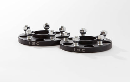 ISC Suspension 15mm Wheel Spacer - 5x114.3 Bolt Pattern, Black (Pair)