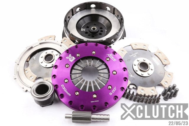XClutch 9in Triple Solid Carbon Clutch Kit (No Release Bearing) - 15-17 Dodge Viper 8.4L
