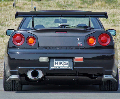 HKS Super Turbo Muffler Ti Exhaust - Nissan Skyline GT-R BNR34 RB26DETT 99-02