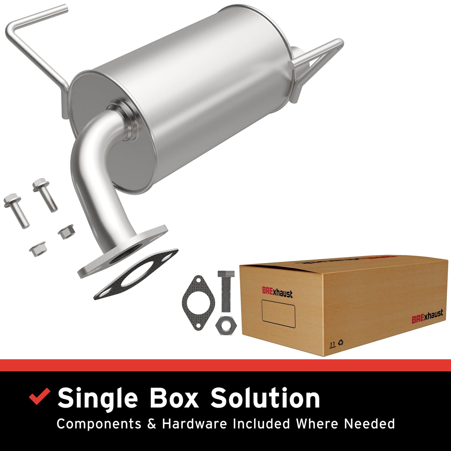 BRExhaust 2008-2013 Subaru Direct-Fit Muffler Kit