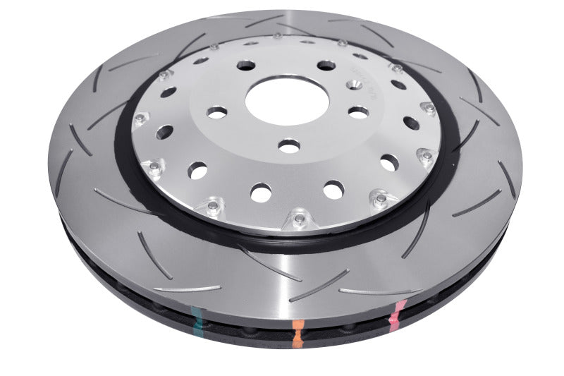 DBA 5000 Series T3 Slotted 2-Pc Silver Hat Rotor | Audi RS3 4V Sedan (06-17) (DBA53004SLVS)