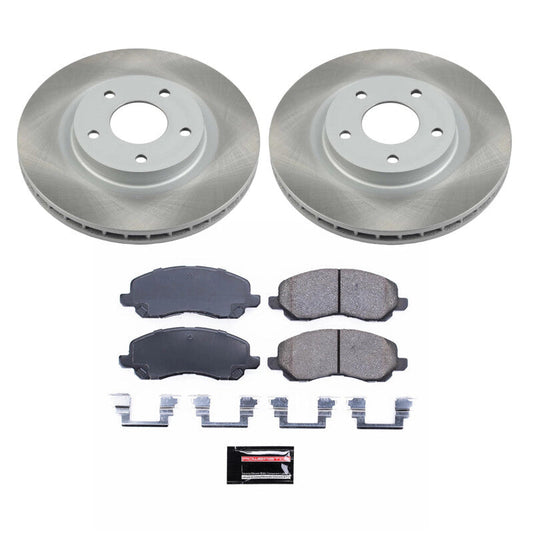 PowerStop 11-20 Mitsubishi Outlander Sport Front Semi-Coated Rotor Kit (SC3032)