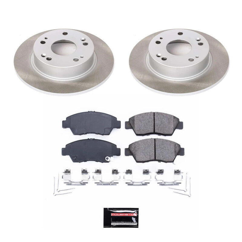 PowerStop 06-11 Honda Civic Front Semi-Coated Rotor Kit (SC2389)