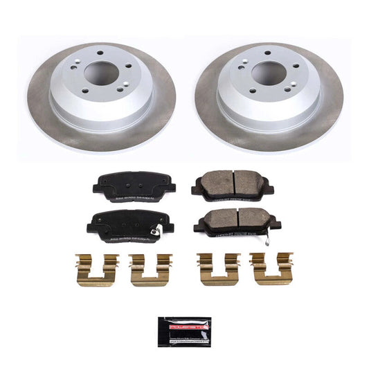 PowerStop 11-15 Kia Sorento Rear Semi-Coated Rotor Kit (SC7507)