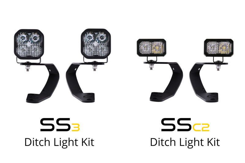 Diode Dynamics SS3 LED Ditch Light Kit - White Combo | Toyota 4runner/Lexus GX460 (10-24) DD6746