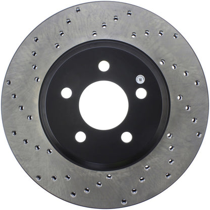 StopTech 128.61086R Sport Cross-Drilled Disc Brake Rotor for 05-12 Mustang