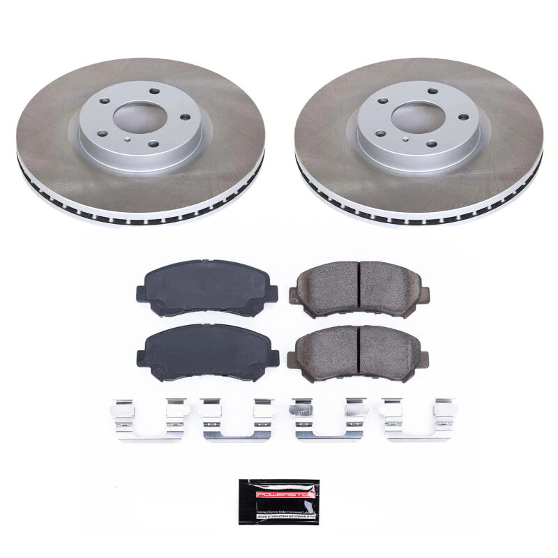 PowerStop 16-22 Nissan Maxima Front Semi-Coated Rotor Kit (SC3076)