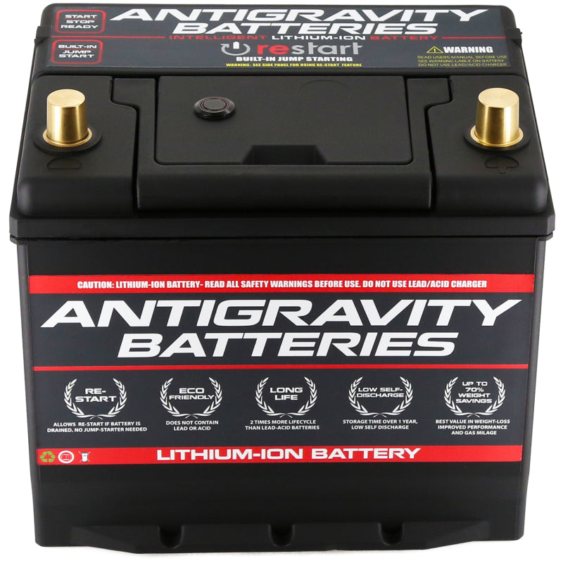 Antigravity Group 27 Lithium Car Battery with Re-Start (AG-27-40-RS)