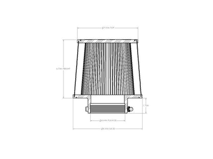 aFe Magnum FORCEintake Replacement Air Filter w/ Dura Dry Media 3-7/8in F x8in B x 7in T x6-3/4in H