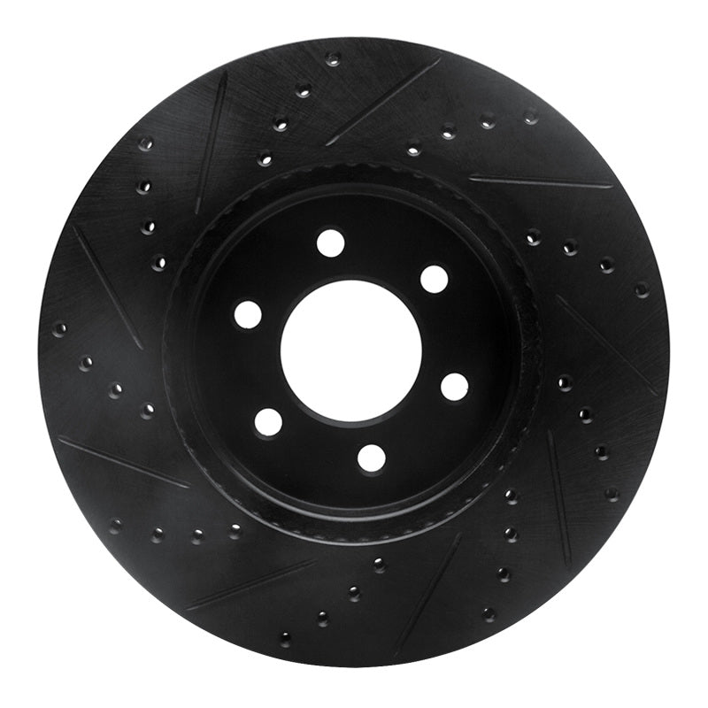 DFC D&S Black Brake Rotor (FRONT RIGHT): Dodge Durango 3.6L / 3.9L (03)
