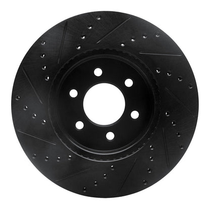 DFC D&S Black Brake Rotor (FRONT RIGHT): Dodge Durango 3.6L / 3.9L (03)