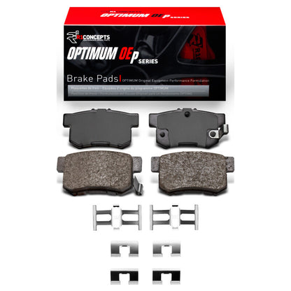 R1 87-22 Acura Integra Rear OE Pads & Hardware Kit | Civic/Prelude/TSX/RSX/ILX (2551-0537-01)