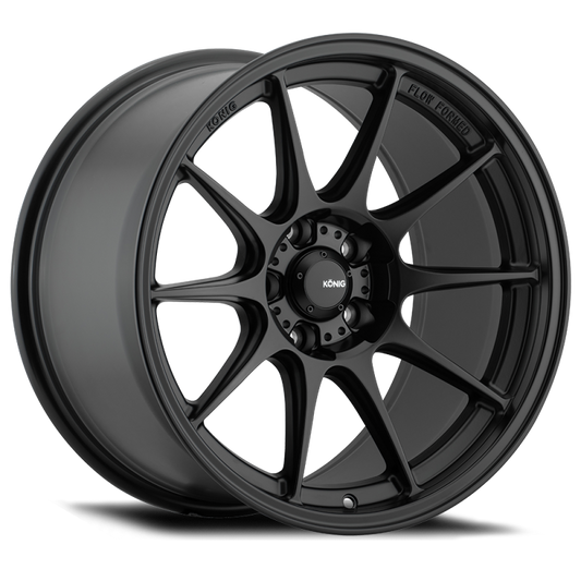 Konig Dekagram Semi-Matte Black | 18x8.5" +43mm | 5x108mm Wheel