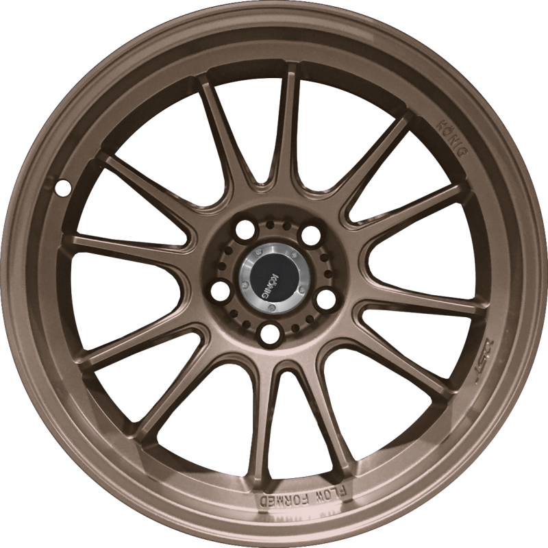 (set of 4) Konig Hypergram Race Bronze | 18x12" +20mm | 5x114.3mm Wheel
