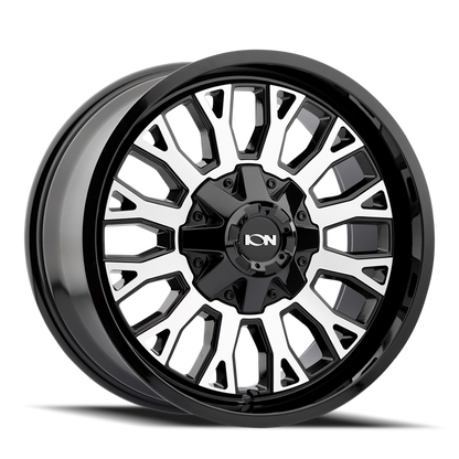 (set of 4) ION Wheels Type 152 Black/Machined | 20x9" +0mm | 8x180mm Wheels