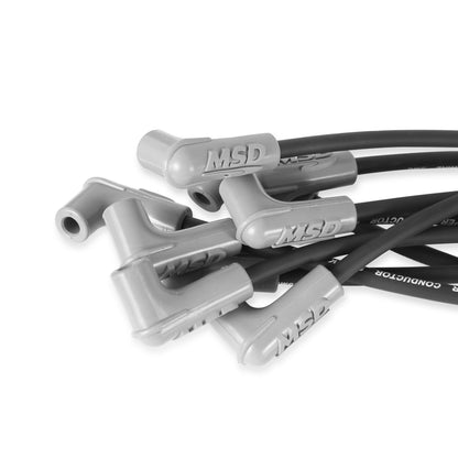 MSD 31293 Super Conductor Spark Plug Wire Set Black
