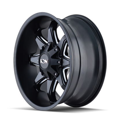 ION Wheels Type 181 Satin Black/Milled Spokes | 17x9" -12mm | 5x114.3mm Wheel