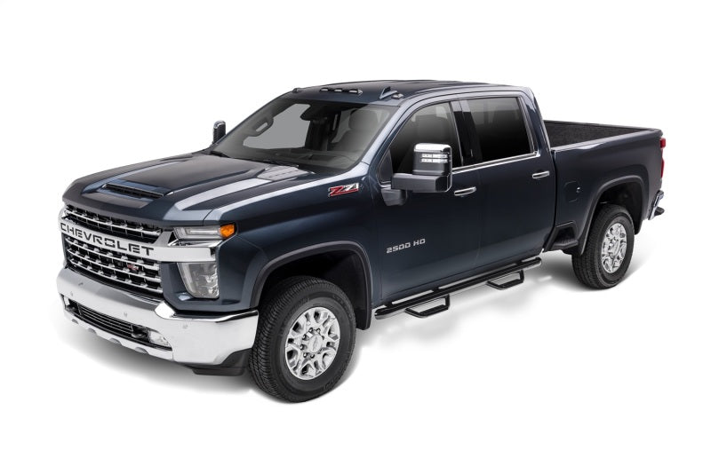 N-Fab Nerf Step 2019 Chevy/GMC 1500 Crew Cab - Cab Length Gloss - Black - 3in