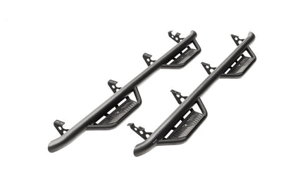 N-Fab Podium LG 15-18 GMC/Chevy Canyon/Colorado Crew Cab SRW - Tex. Black - Cab Length - 3in