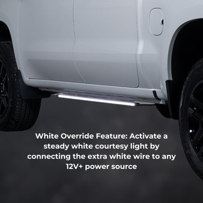 Putco 2011-2022 Dodge Durango Blade Rocker Kits Sideliners - Amber/White w/ White Override