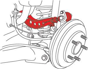 SPC Performance 67475 Adjustable Control Arm for 06-15 Civic 13-22 ILX
