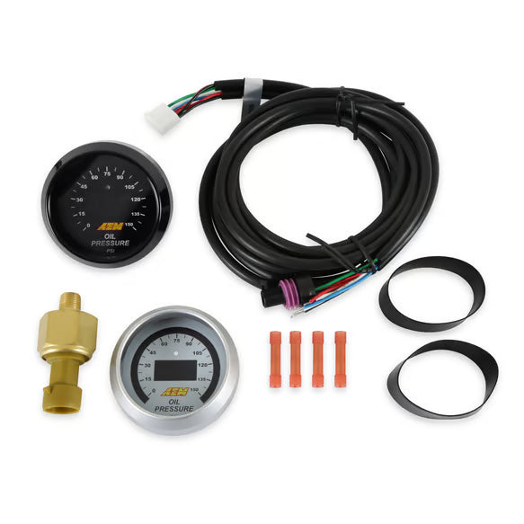 AEM Digital Oil Pressure Gauges 0-150 PSI (30-4407)