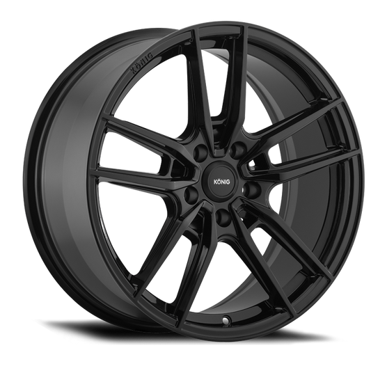 Konig Myth Gloss Black | 17x8" +43mm | 5x108mm Wheel
