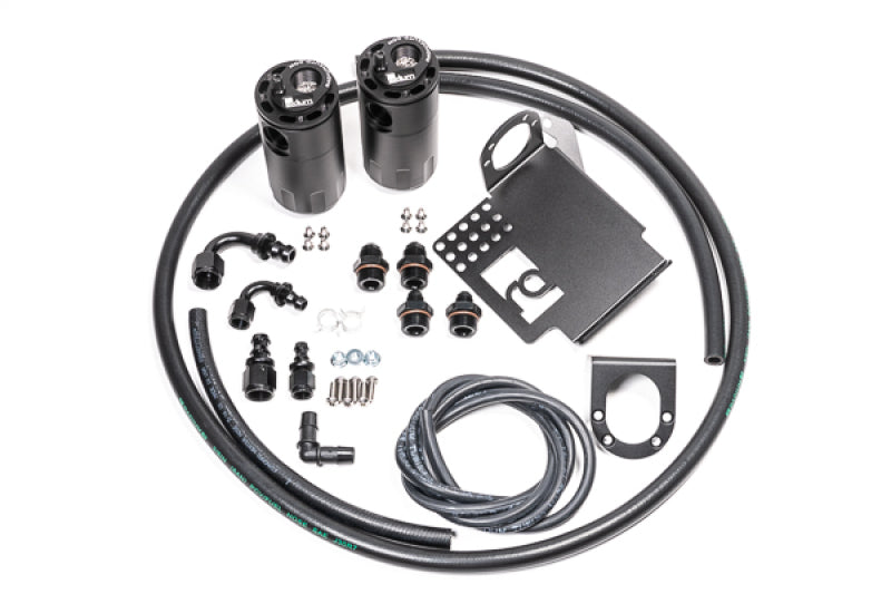 Radium Engineering Dual Catch Can Kit w/Hoses | Honda S2000 (06-09) (20-0099-FL)