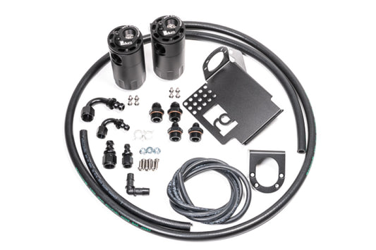 Radium Engineering Dual Catch Can Kit w/Hoses | Honda S2000 (06-09) (20-0099-FL)