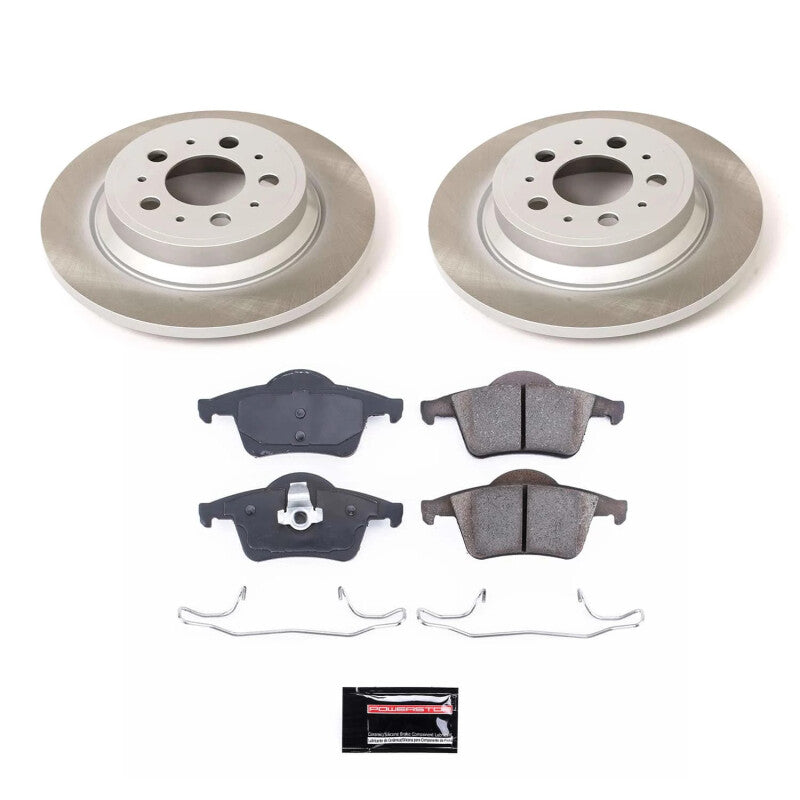 PowerStop 03-07 Volvo XC70 Rear Semi-Coated Rotor Kit (SC5196)