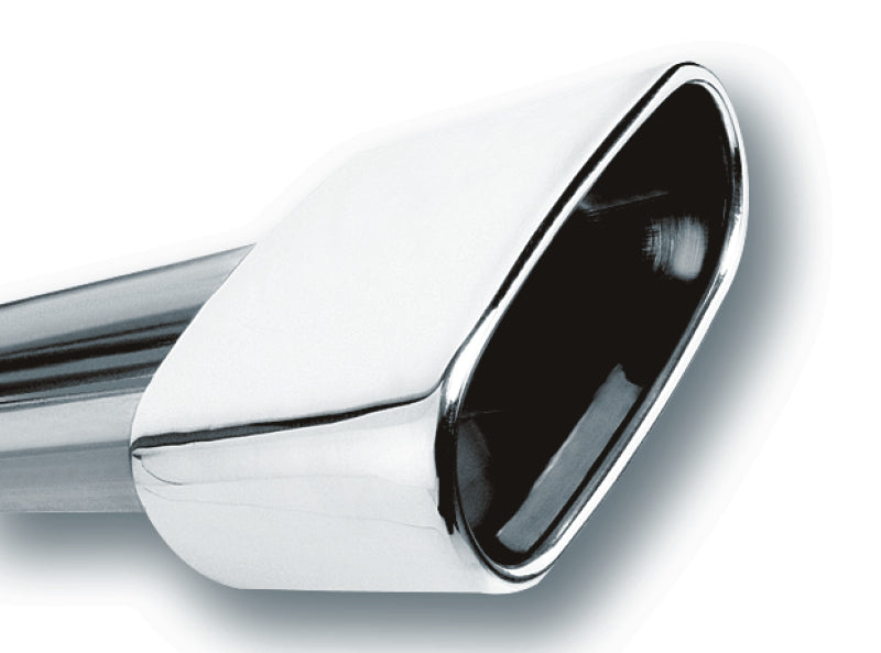 Borla 2.5in Inlet 6.69x3in Rect Rolled Angle Cut SS Exhaust Tip | Universal (20244)