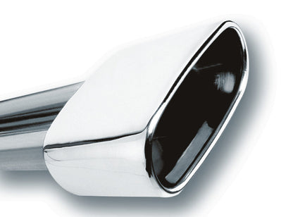Borla 2.5in Inlet 6.69x3in Rect Rolled Angle Cut SS Exhaust Tip | Universal (20244)