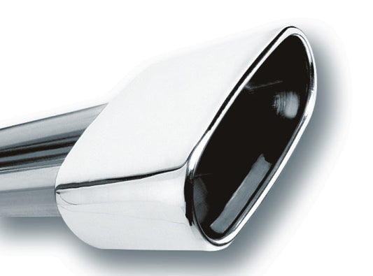 Borla 2.5in Inlet 6.69x3in Rect Rolled Angle Cut SS Exhaust Tip | Universal (20244)