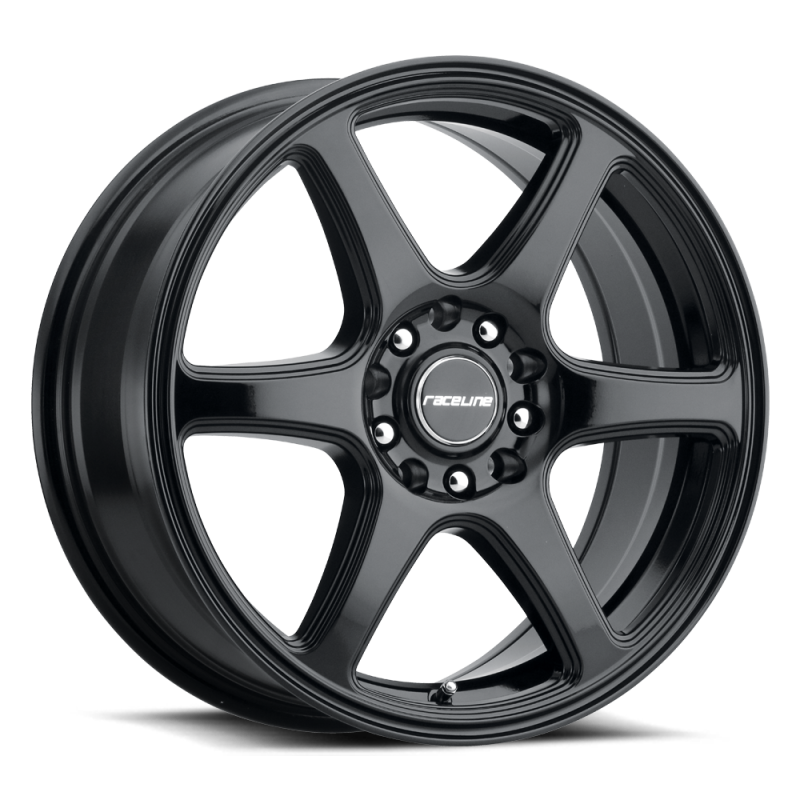 (set of 4) Raceline 146 Matrix Gloss Black | 16x7" +40mm | 5x100/5x114.3mm Wheel