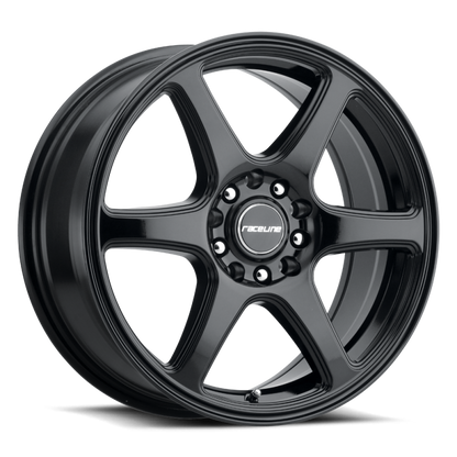 (set of 4) Raceline 146 Matrix Gloss Black | 17x7.5" +40mm | 5x100/5x114.3mm Wheel