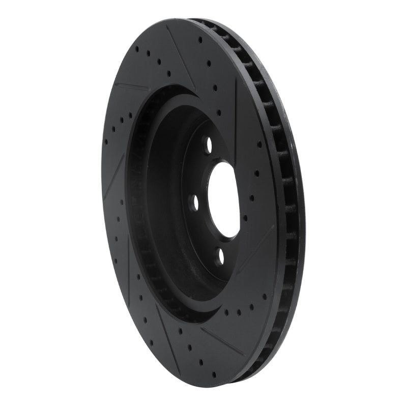 DFC D&S Black Brake Rotor (FRONT LEFT): Chrysler 300 2005-23