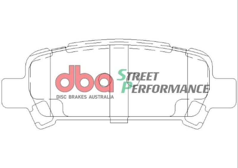 DBA Rear Street Perf Brake Pads SP500 | Subaru Impreza/WRX/Legacy/Forester (98-09) (DB1379SP)