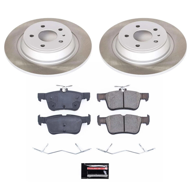PowerStop Rear Semi-Coated Rotor Kit | 2013–2016 Lincoln MKZ (SC6559)
