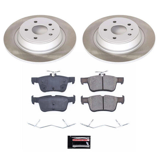 PowerStop Rear Semi-Coated Rotor Kit | 2013–2016 Lincoln MKZ (SC6559)
