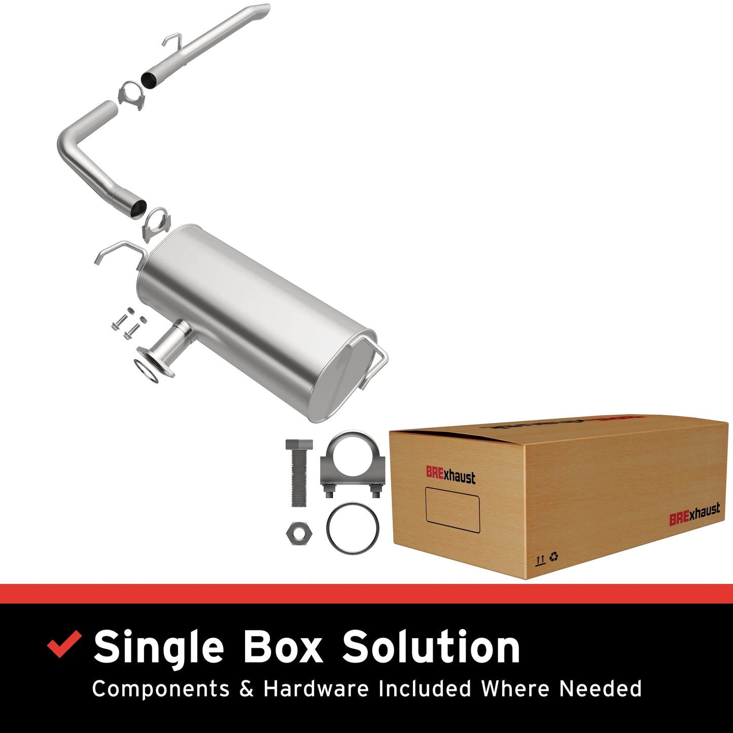 BRExhaust 2011-2016 Toyota Sienna Direct-Fit Muffler Kit